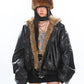 Reversible Fur Hooded Thick Leather Jacket ArtsKoreanMan