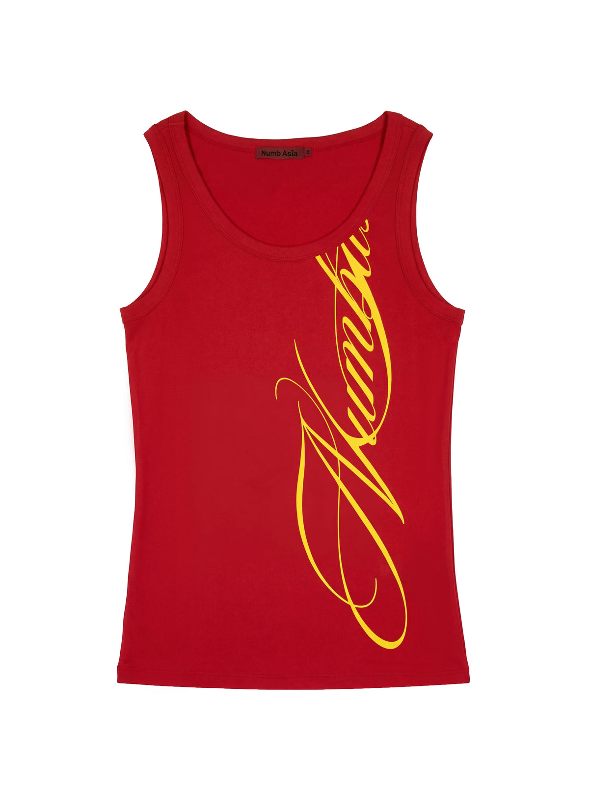Script Graphic Compression Tank Top