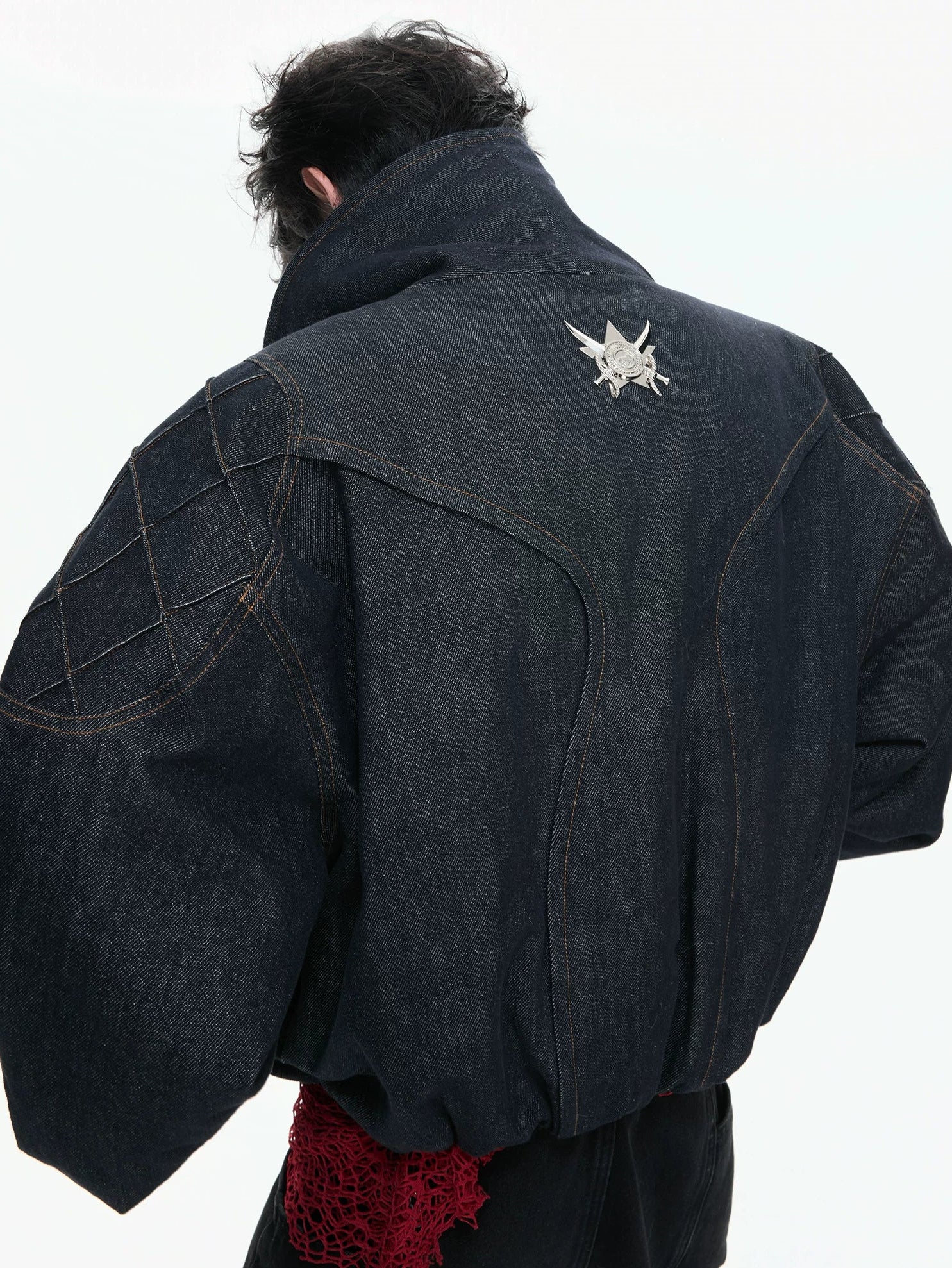 【26s Feb.】Heavyweight Raw Denim Eagle Sherpa-Lined Jacket