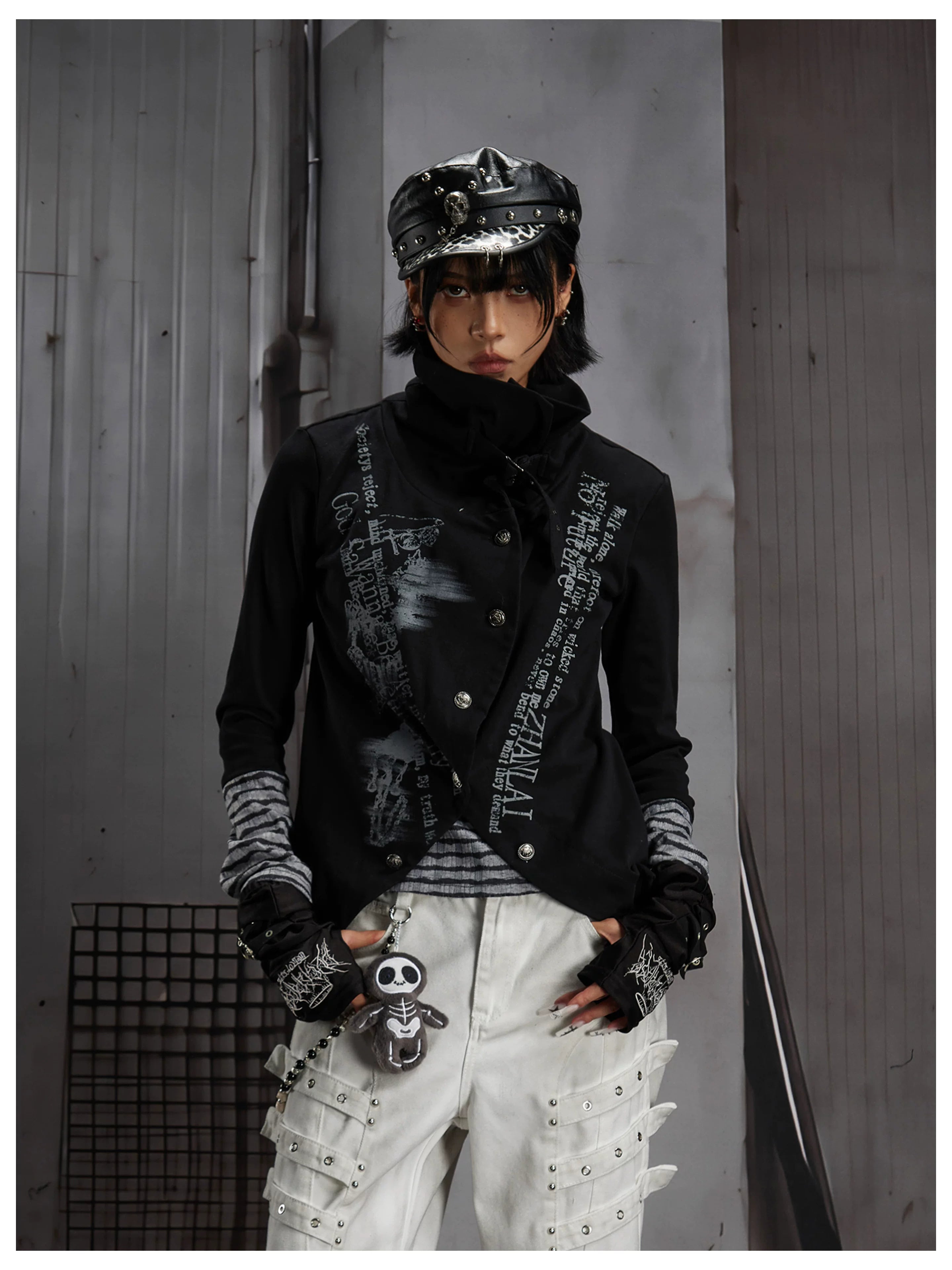 Y2K Contrast Layered Long Sleeve Tee