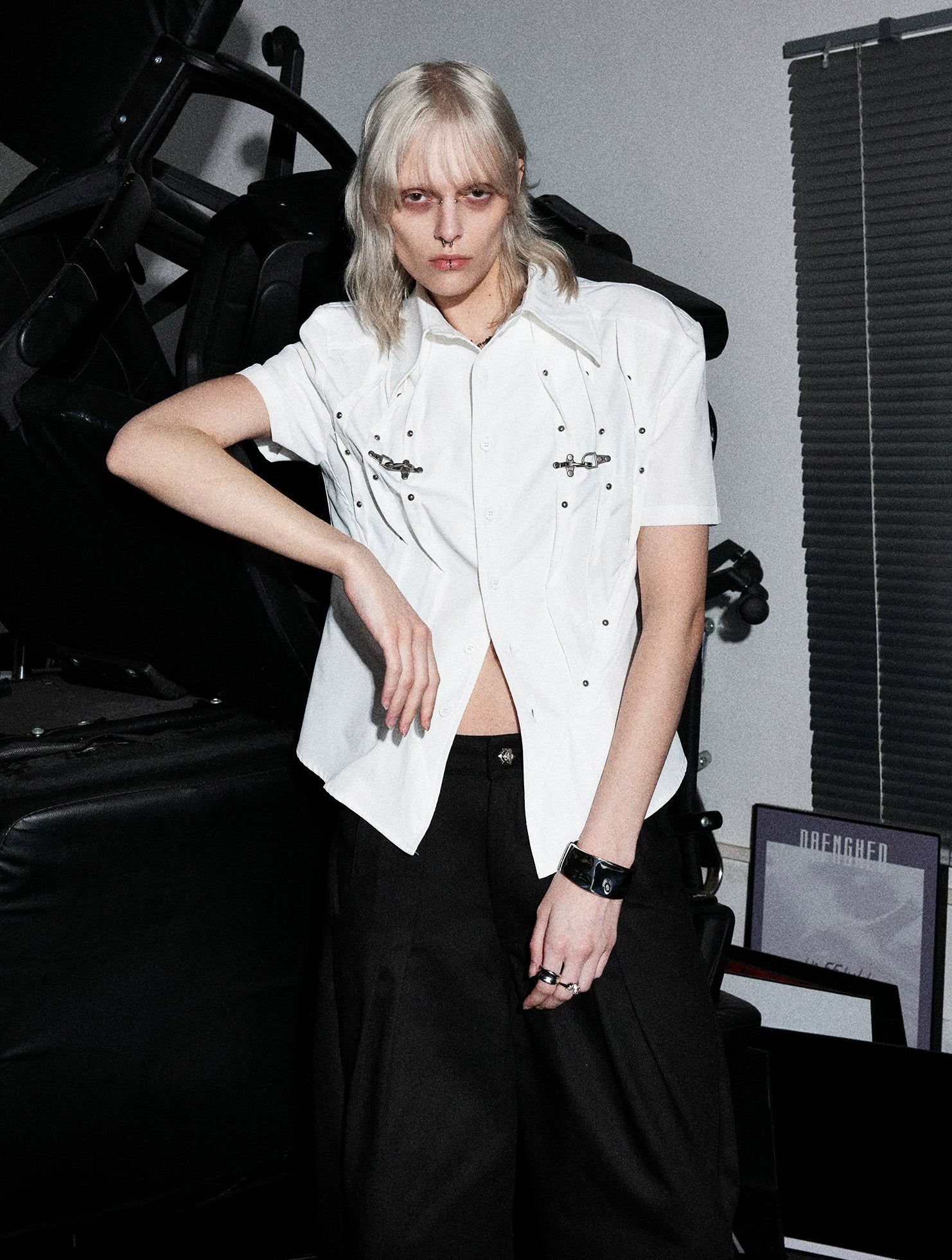 【26s Apr.】Pleated Waist Structured Shirt