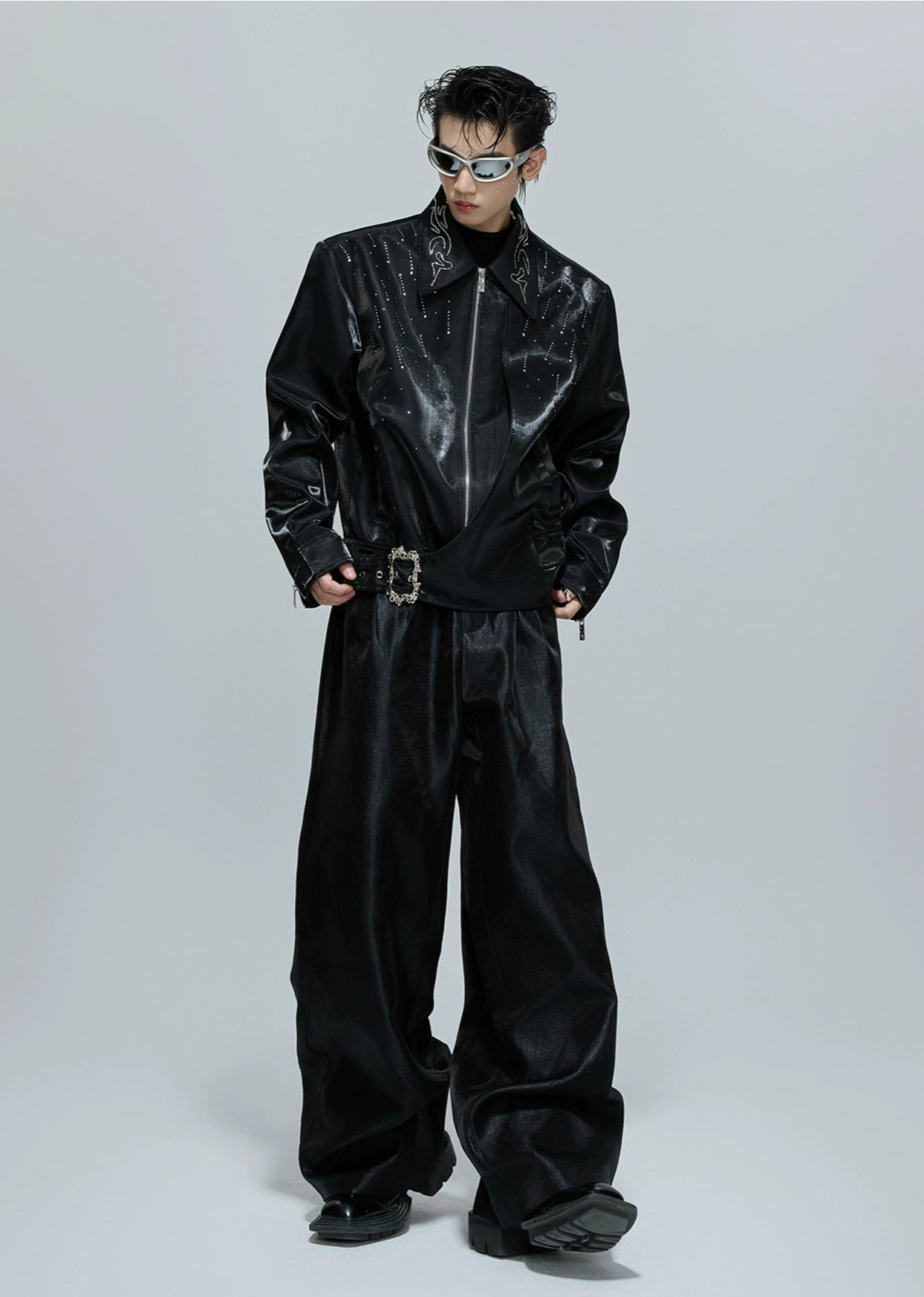 Stars* Matte Rhinestone Shiny Jacket