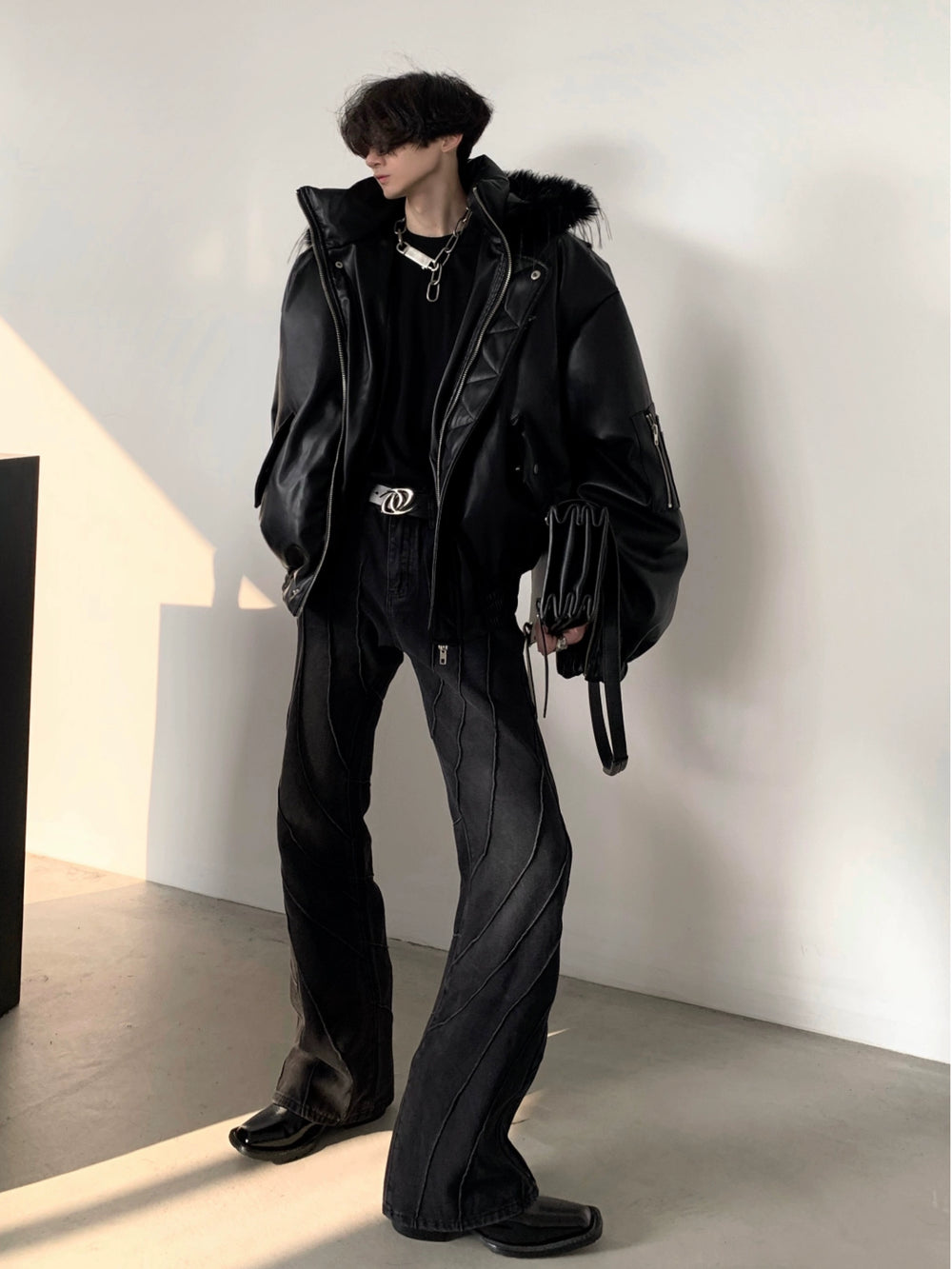 【23s December.】Big Fur Collar Hooded Niche Design Cotton Jacket ArtsKoreanMan