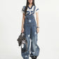 【25s Aug.】Star Embroidery Wide-Leg Denim Pants