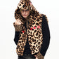 【25s Dec.】Leopard Print Fur Hooded Vest