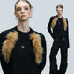 【25s Nov.】Retro High-neck Fur Slim Bottoming Shirt