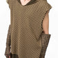【25s Aug.】Washed Hooded Layered Sleeveless Mesh Vest