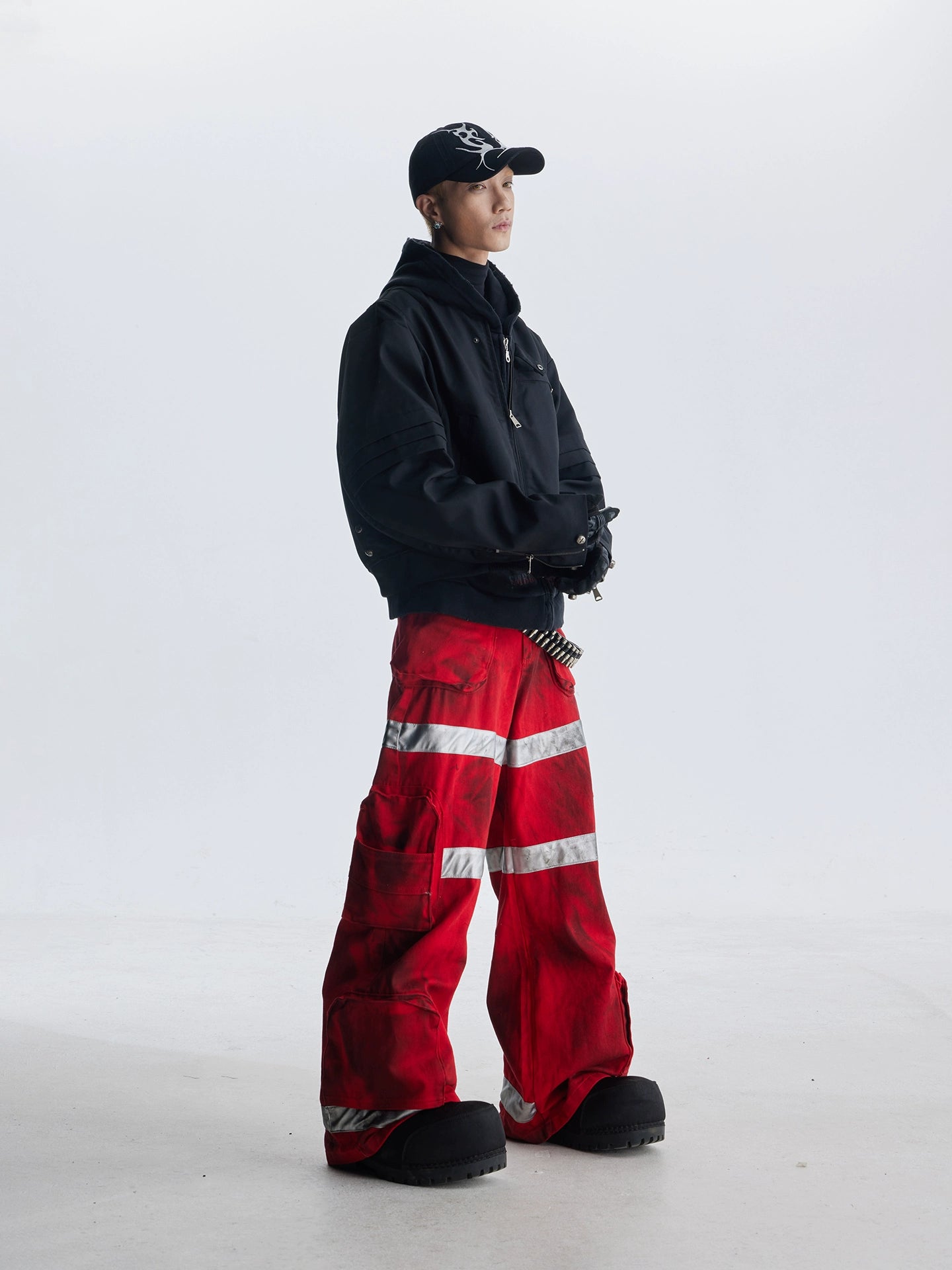 【25s Aug.】Street Dirty Dyed Multi-pocket Jeans