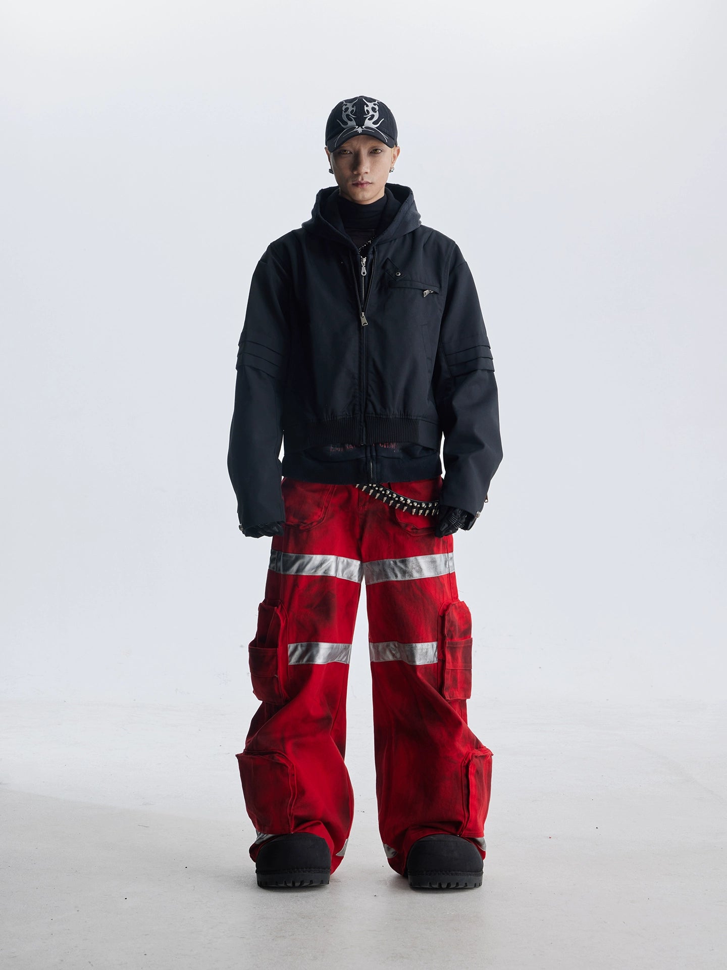 【25s Aug.】Street Dirty Dyed Multi-pocket Jeans