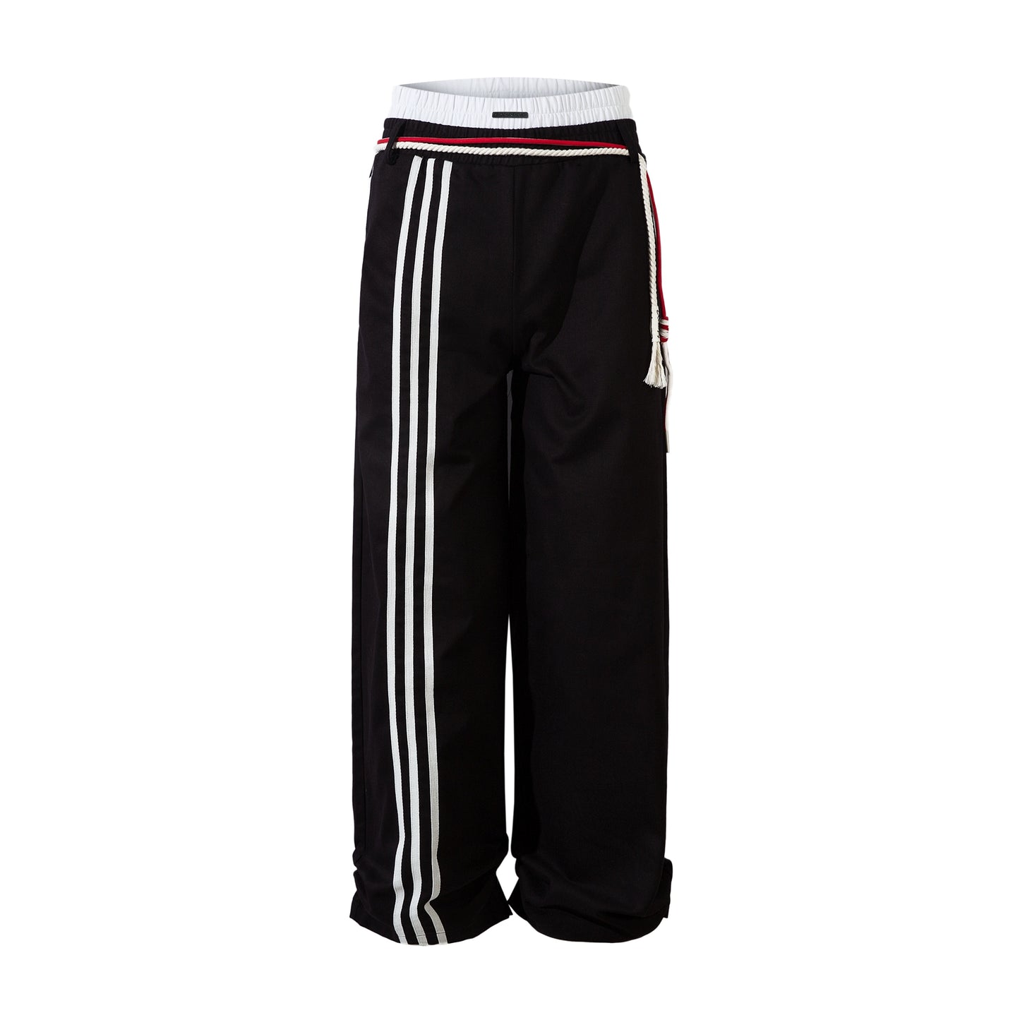 【25s Jul.】Retro Drawstring Sweatpants with Three Stripes