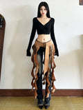 【25s Apr.】Sexy Tassel Draped Belt Buckle Skirt