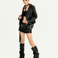 【25s Oct.】Street Style Rivet PU Leather Jacket