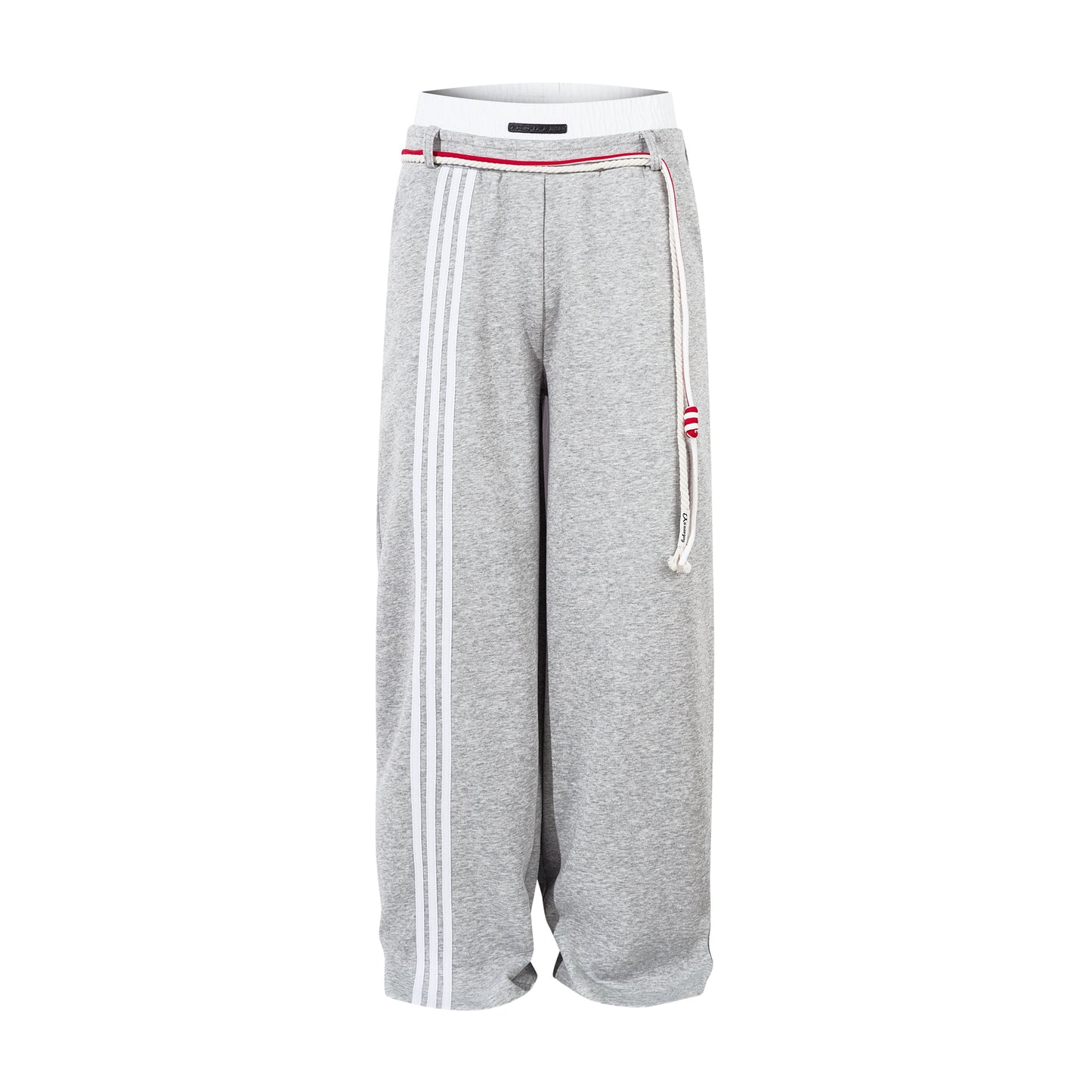 【25s Jul.】Retro Drawstring Sweatpants with Three Stripes