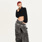 【25s Oct.】Punk Heavy-duty Raw-edge Washed Distressed Jeans