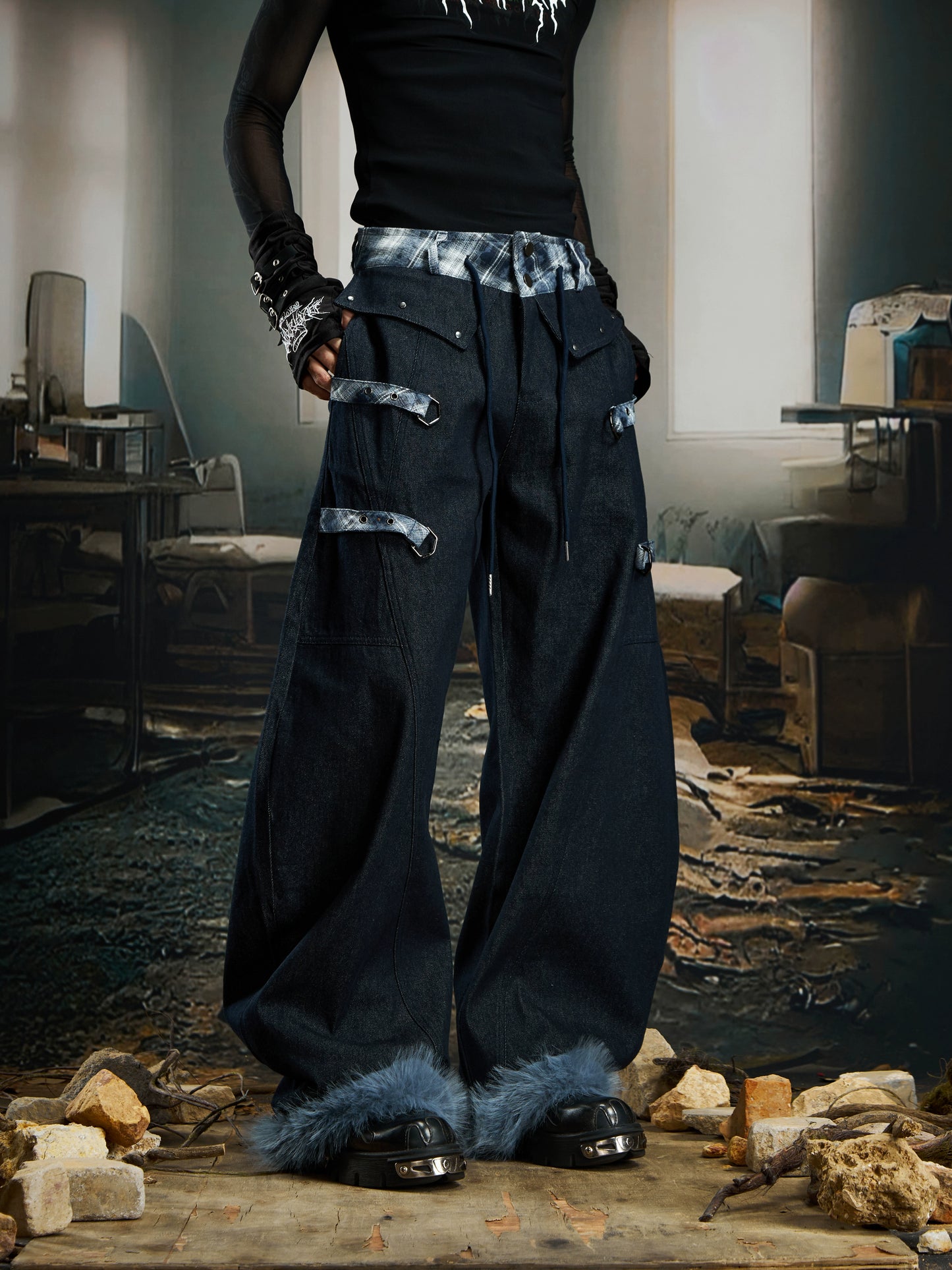 【25s Nov.】Removable Frayed Hem Jeans