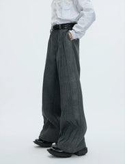 【25s Dec.】Haute Couture Tailored Wool Suit Jacket/ Trousers