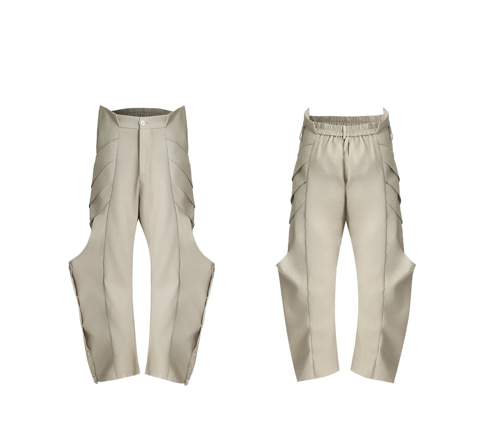 【24s Dec.】Shaped Niche Structure Pleated Loose Casual Pants ArtsKoreanMan