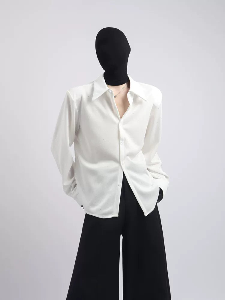 【26s May.】Sequin Detail Relaxed Shirt Jacket