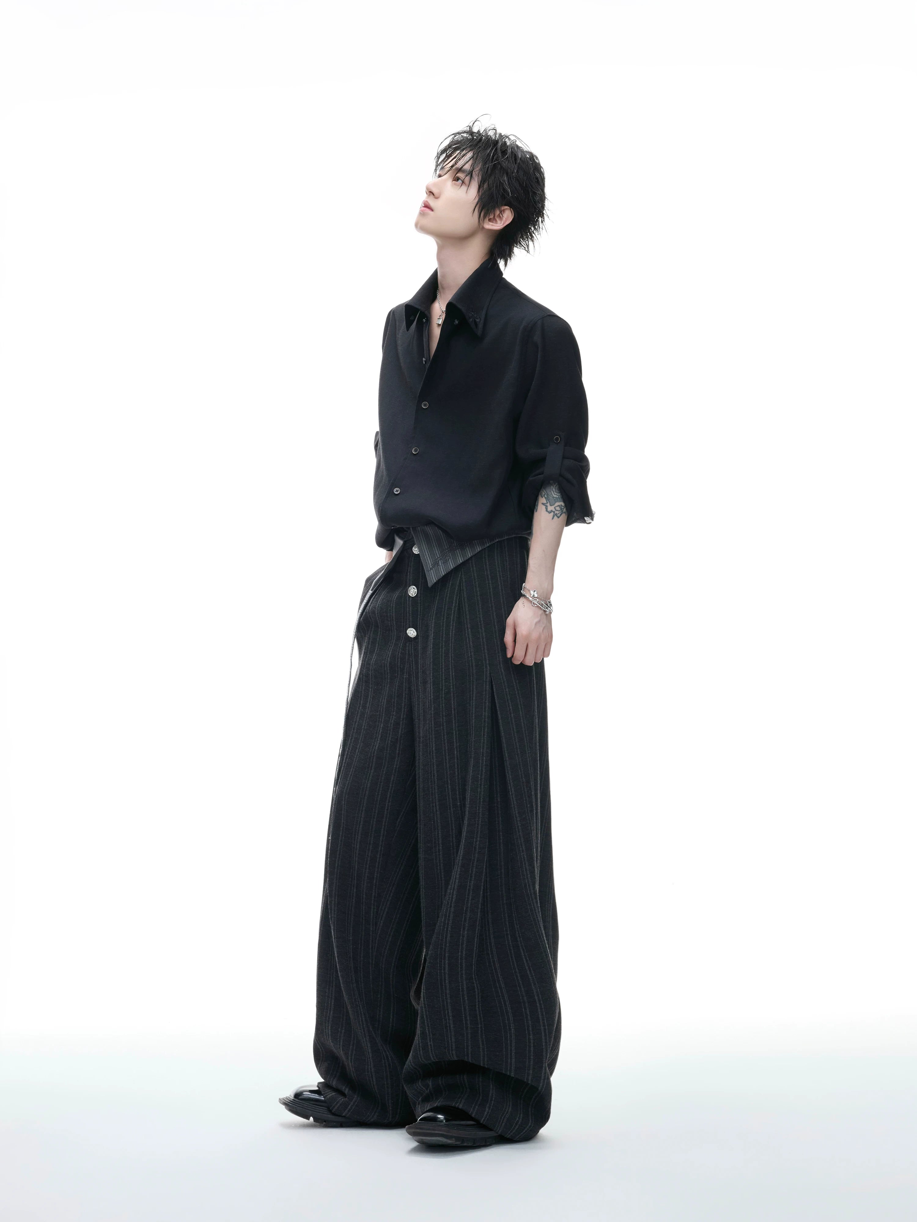 Textured Linen Relaxed Shirt