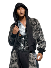 【25s Jul.】Leopard Print Hooded Slim-fit Jacket/Shorts/Trousers