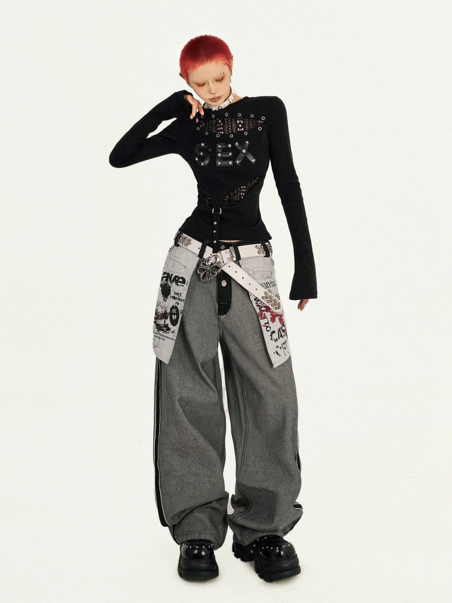 【25s Oct.】Punk Retro Hottie Long Sleeve Top