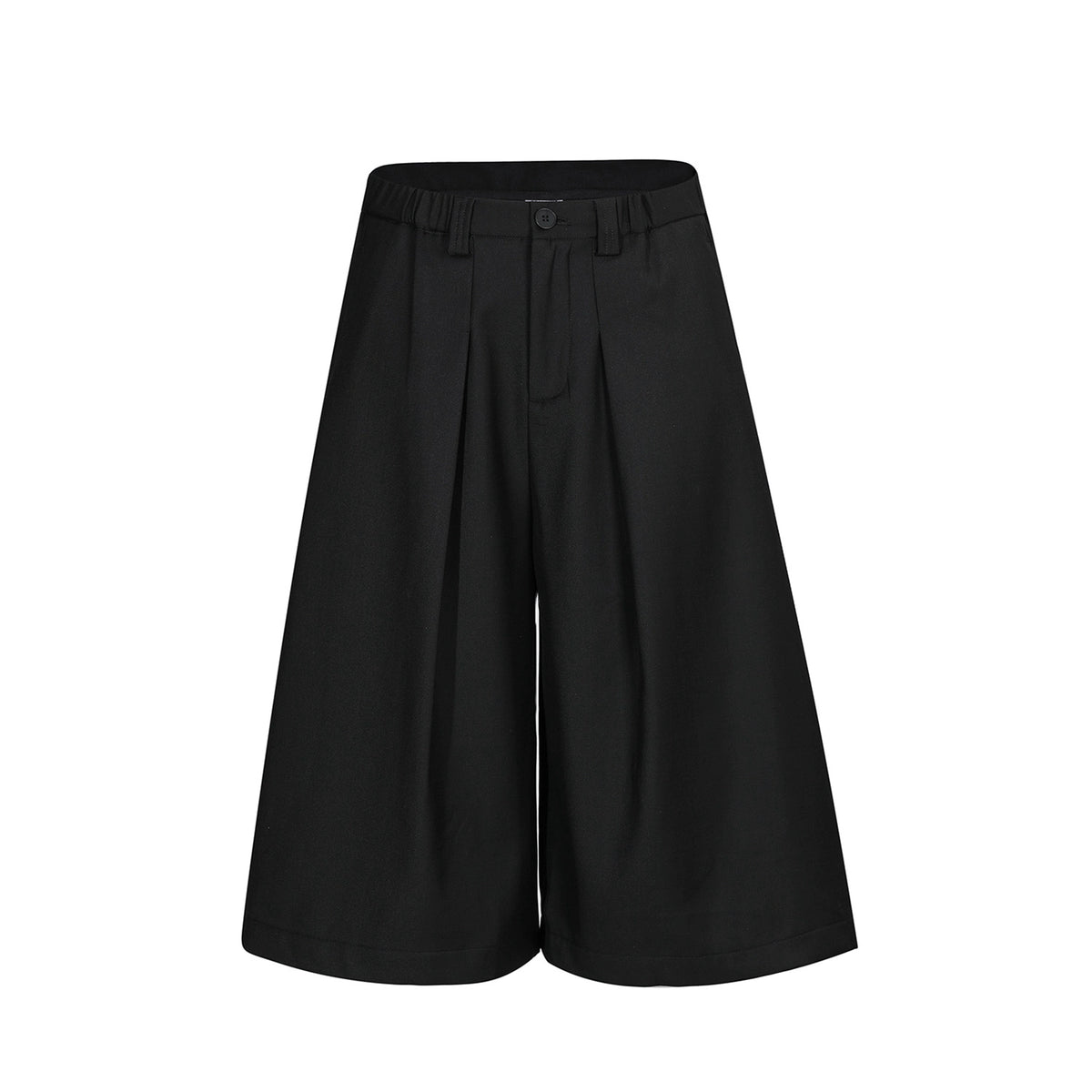 【25s 】Pleated Wide Leg Casual Cropped Trousers