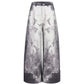 3D Printed Street Low-Rise Wide-Leg Jeans