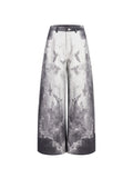 【25s Oct.】3D Printed Street Low-Rise Wide-Leg Jeans