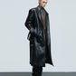 【25s Nov.】Heavy Deconstructed Crocodile Leather Coat