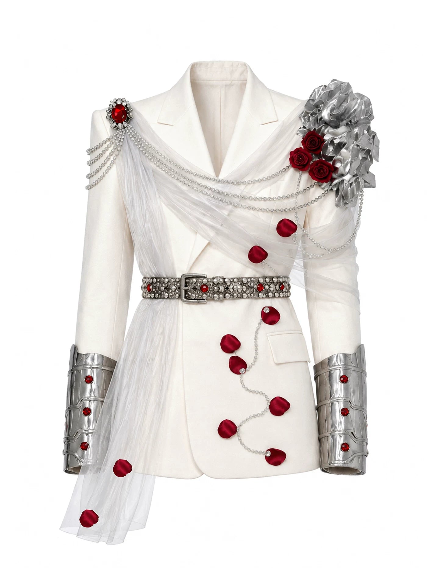 Winter Rose Sculpted Blazer