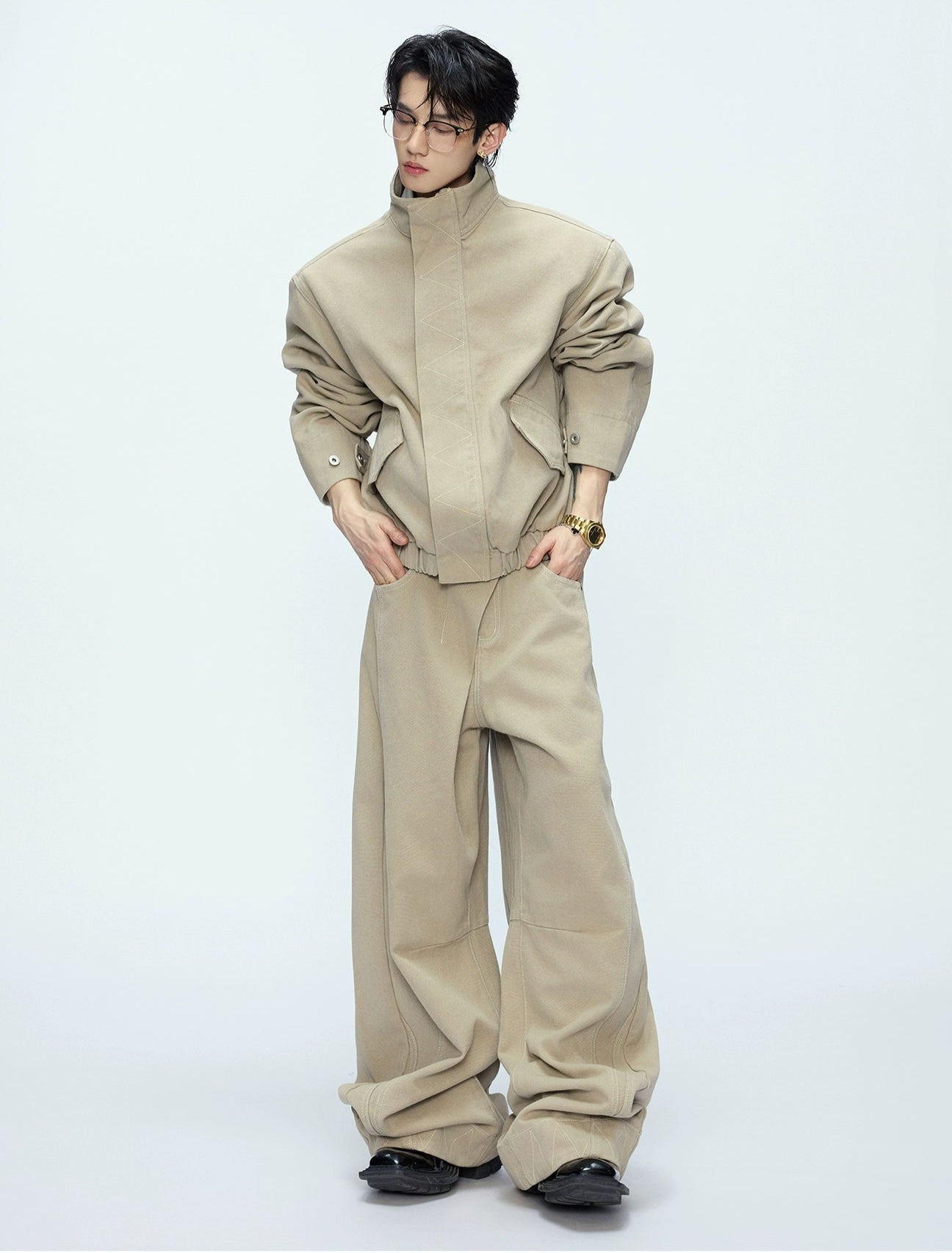【25s Oct.】Vintage Washed Silhouette Jacket/pants