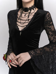 【25s Jul.】Black Gothic Evening Dress