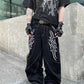 【25s Mar.】Straight Cut Embroidered Denim Pants