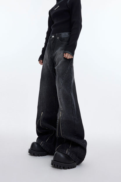 【25s Nov.】Washed Distressed Structured Jeans