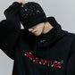 Beaded Embroidered Hoodie