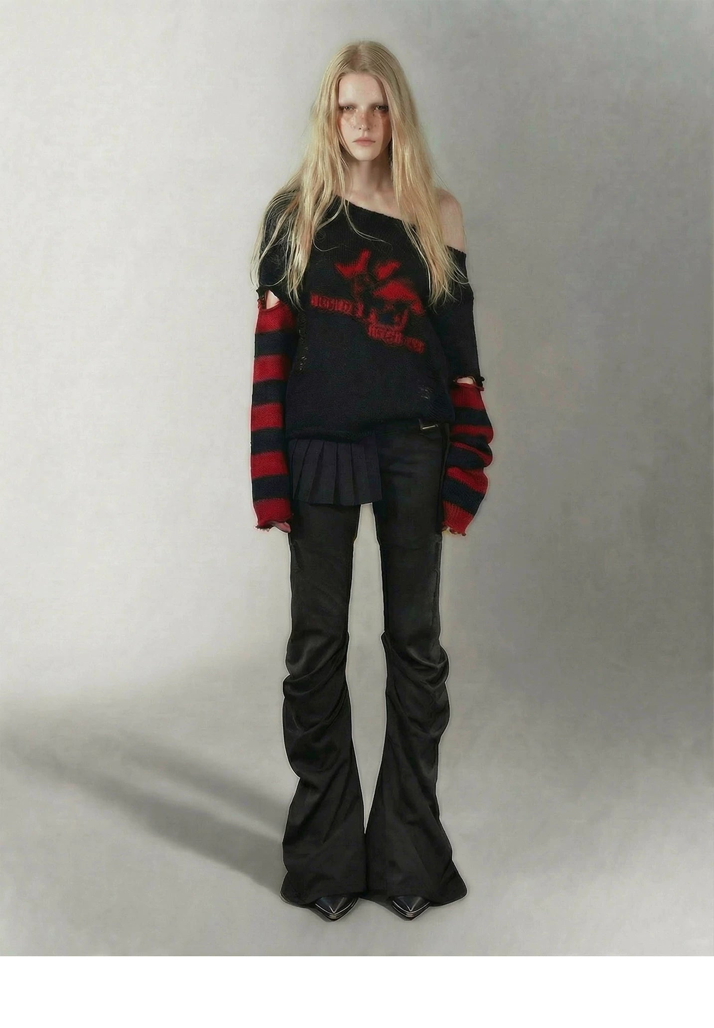 Punk Rock Detachable Sleeve Hot Girl Y2K Sweater