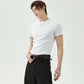 【25s Aug.】Solid Color Round Neck Slim Cleanfit T-shirt