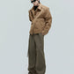 【25s Nov.】Furry Ribbon Metal Button Trousers