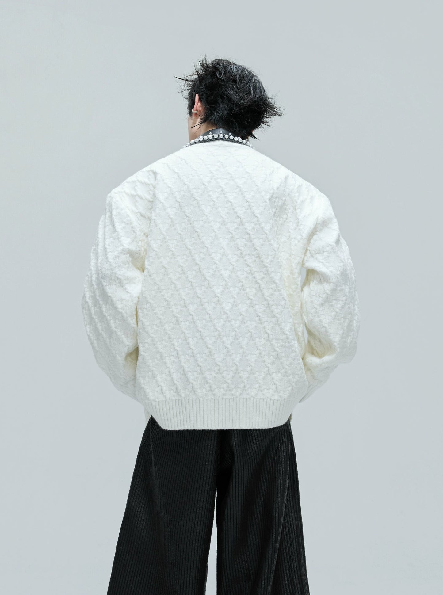 【25s Nov.】Elegant and Luxurious Vintage Handmade Pearl Sweater