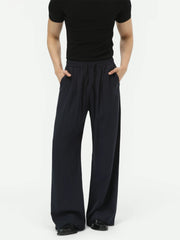 Lyocell Drawstring Wide-Leg Pants