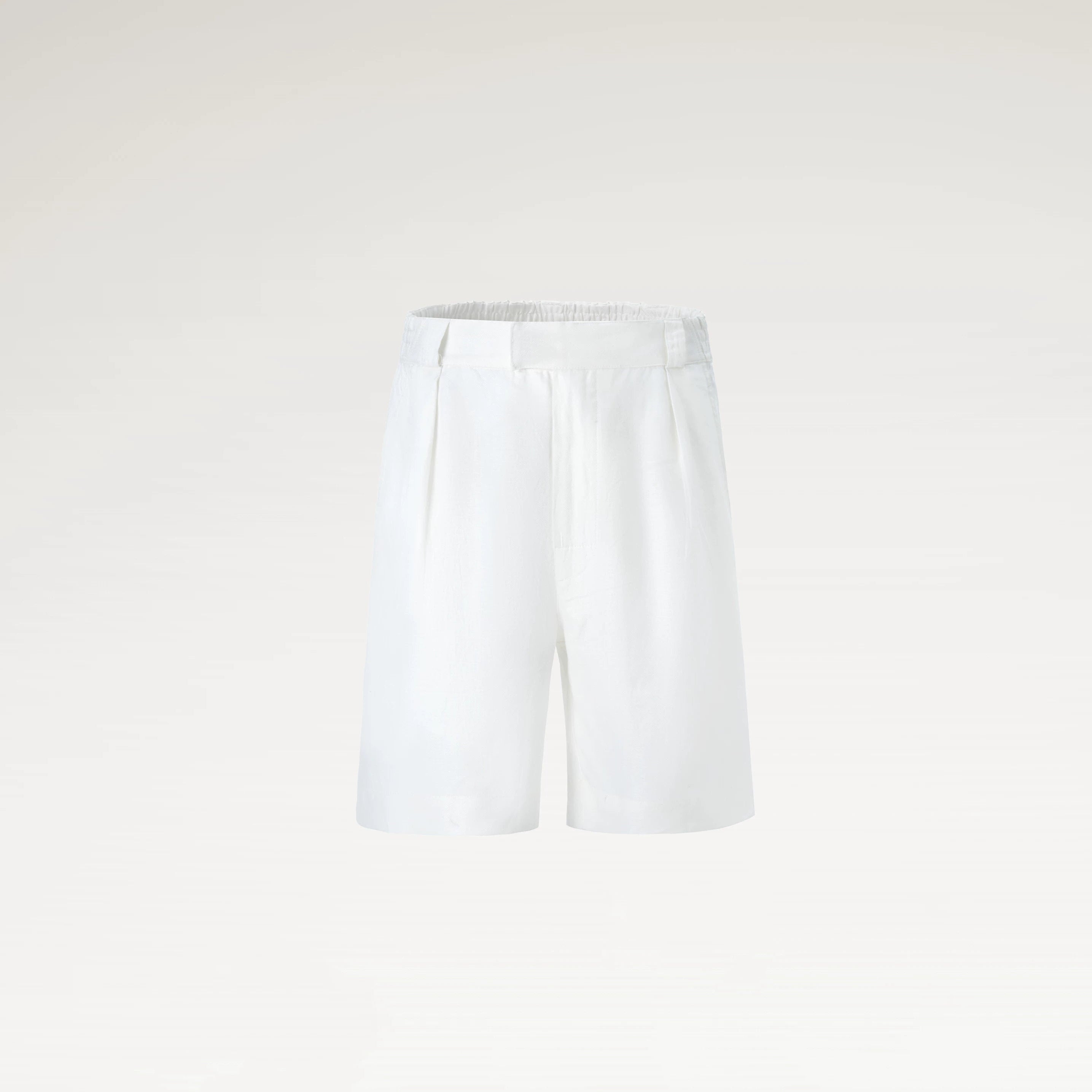 Relaxed Linen Straight Shorts