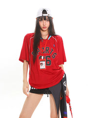 【25s Jun.】V-Neck Loose Mesh Knit Tee