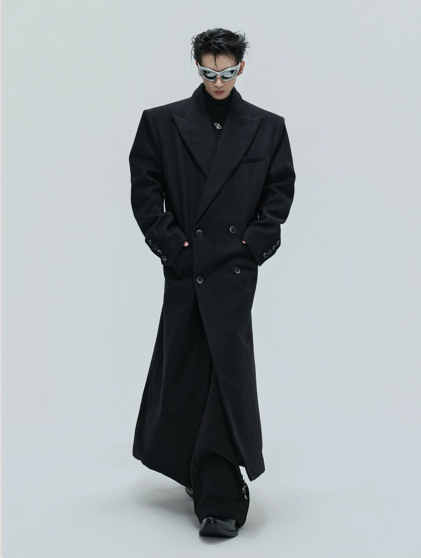 【25s Nov.】Woolen Slim-fit Trench Coat