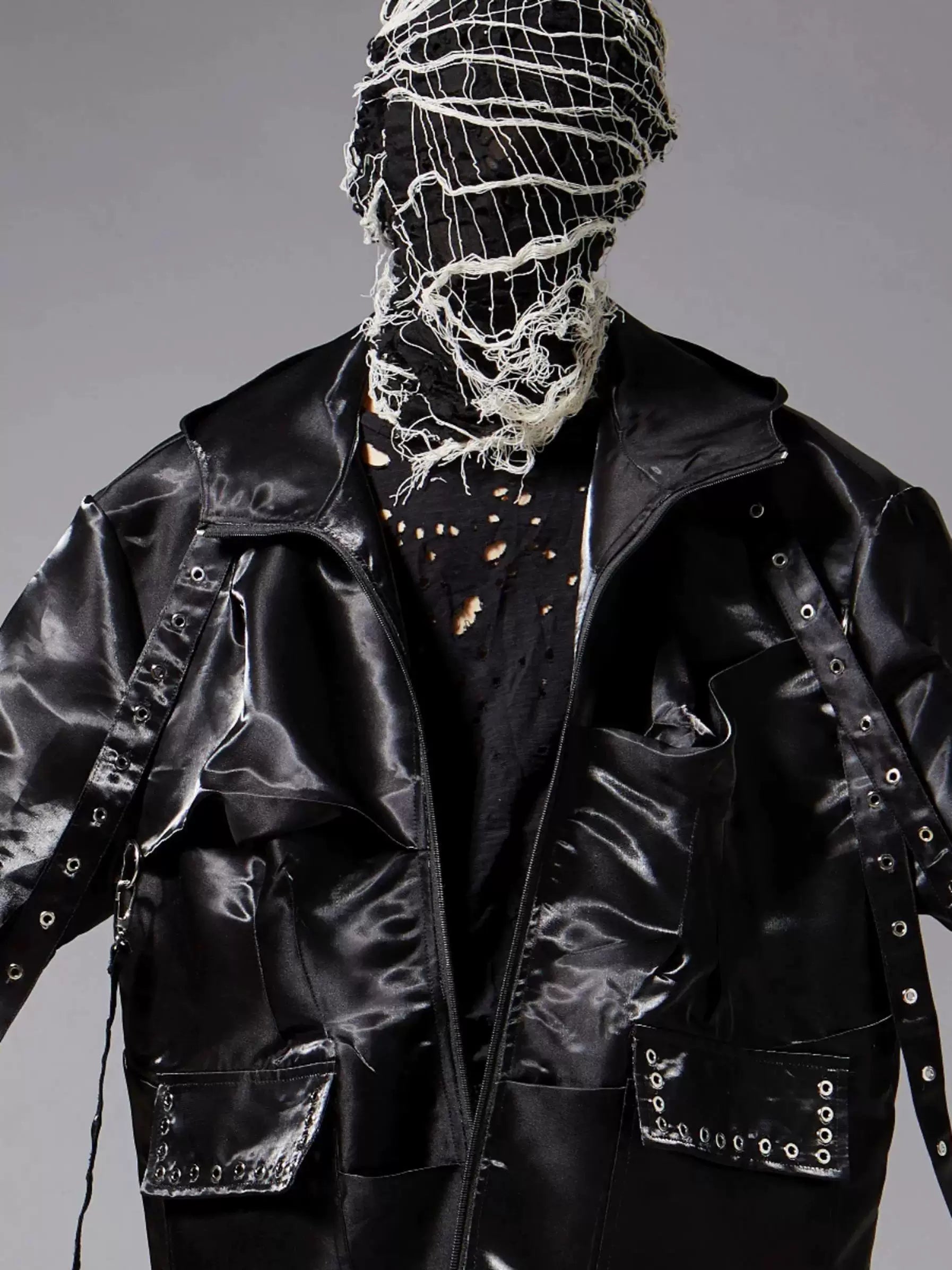 Distressed Knit Balaclava