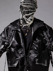 Distressed Knit Balaclava
