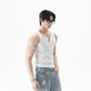 【25s Aug.】Minimalist Solid Color Crew Neck Tank Top