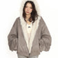 【25s Feb.】Suede Eco-friendly Fur Double-sided Cotton Jacket