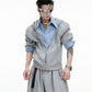 【25s Aug.】Fake Two-piece Shirt Stitching Hooded Sweatshirt/Pants