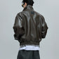 【25s Oct.】Luxurious Wild Lapel Leather Jacket