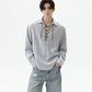 【25s Sep.】Cleanfit Drawstring Striped Shirt